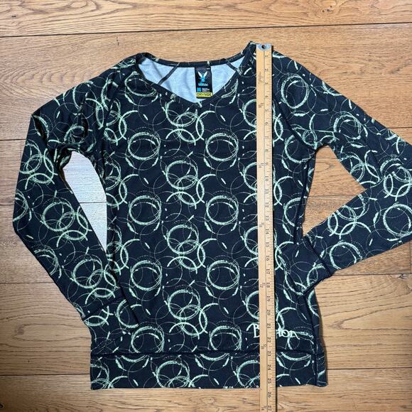 Burton Mid Weight Dryride Base Layer SZ M Women Black Swirl Ski Snowboard - Picture 5 of 6